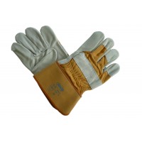 LUVA T/AMERICANO PALMA PELE FLOR CINZA 1012/NC*